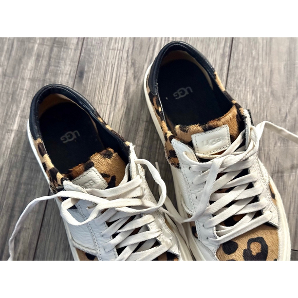 UGG Ladies Size 5 Spotty Lace Alameda Sneakers - Genuine Hair and Leather - Picture 6 of 14